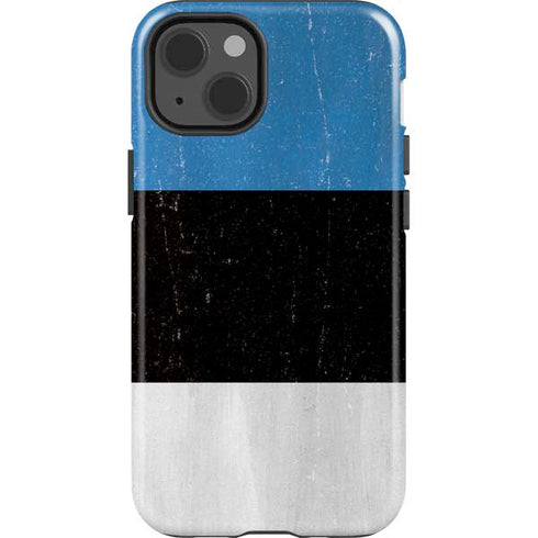 Estonia Flag Distressed iPhone 15 Impact Case